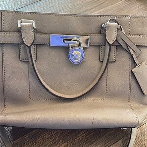 Michael Kors Tan Satchel Leather Bag